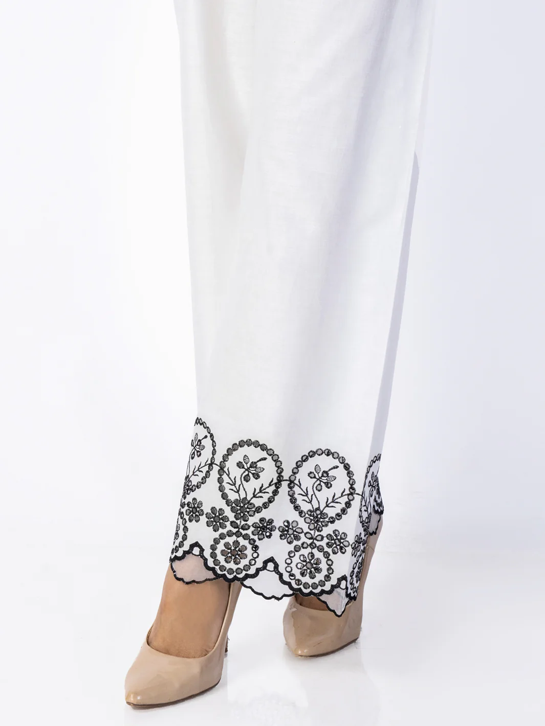 White Cambric Trousers - AL-T-684