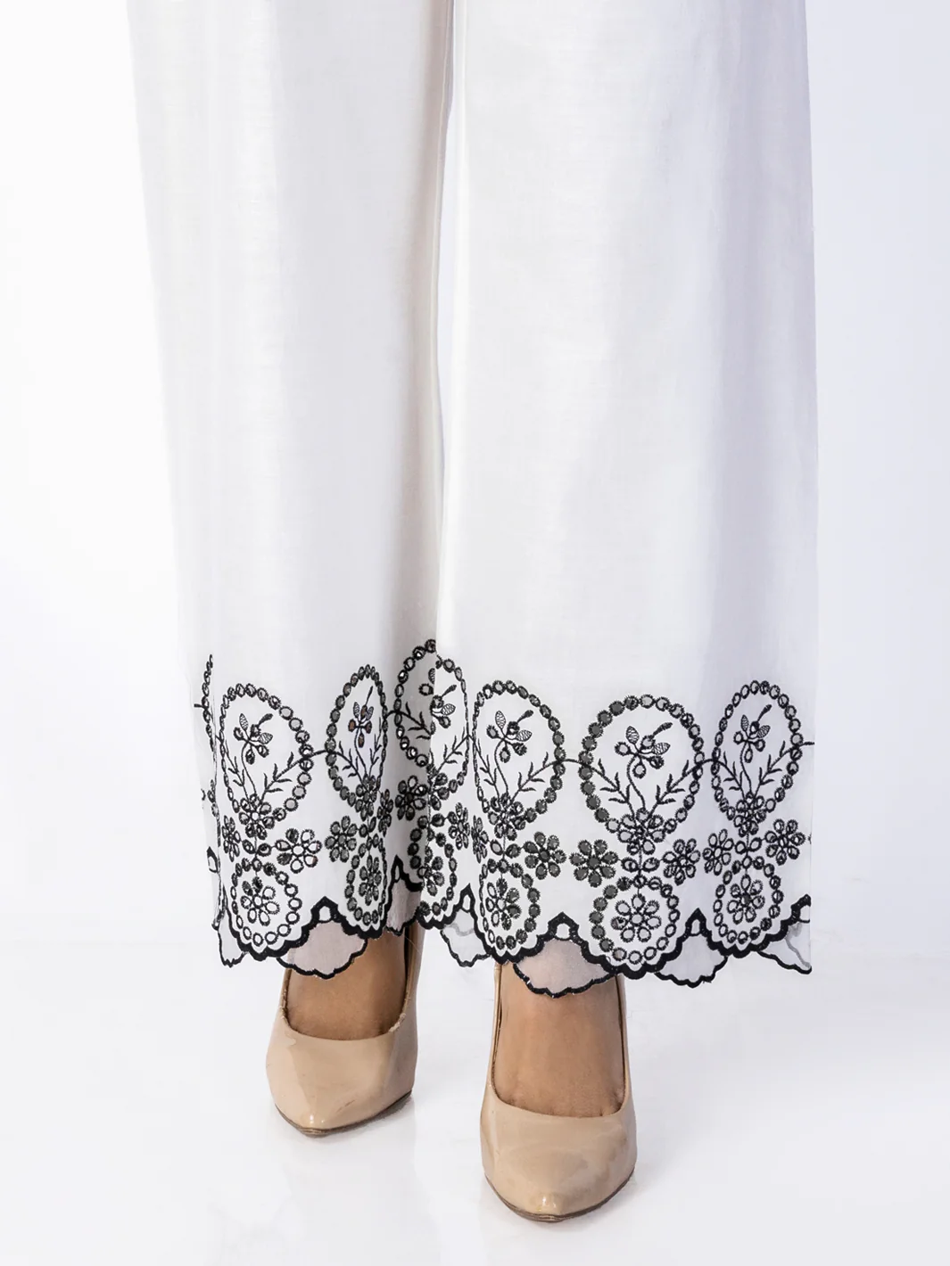 White Cambric Trousers - AL-T-684 - Image 3