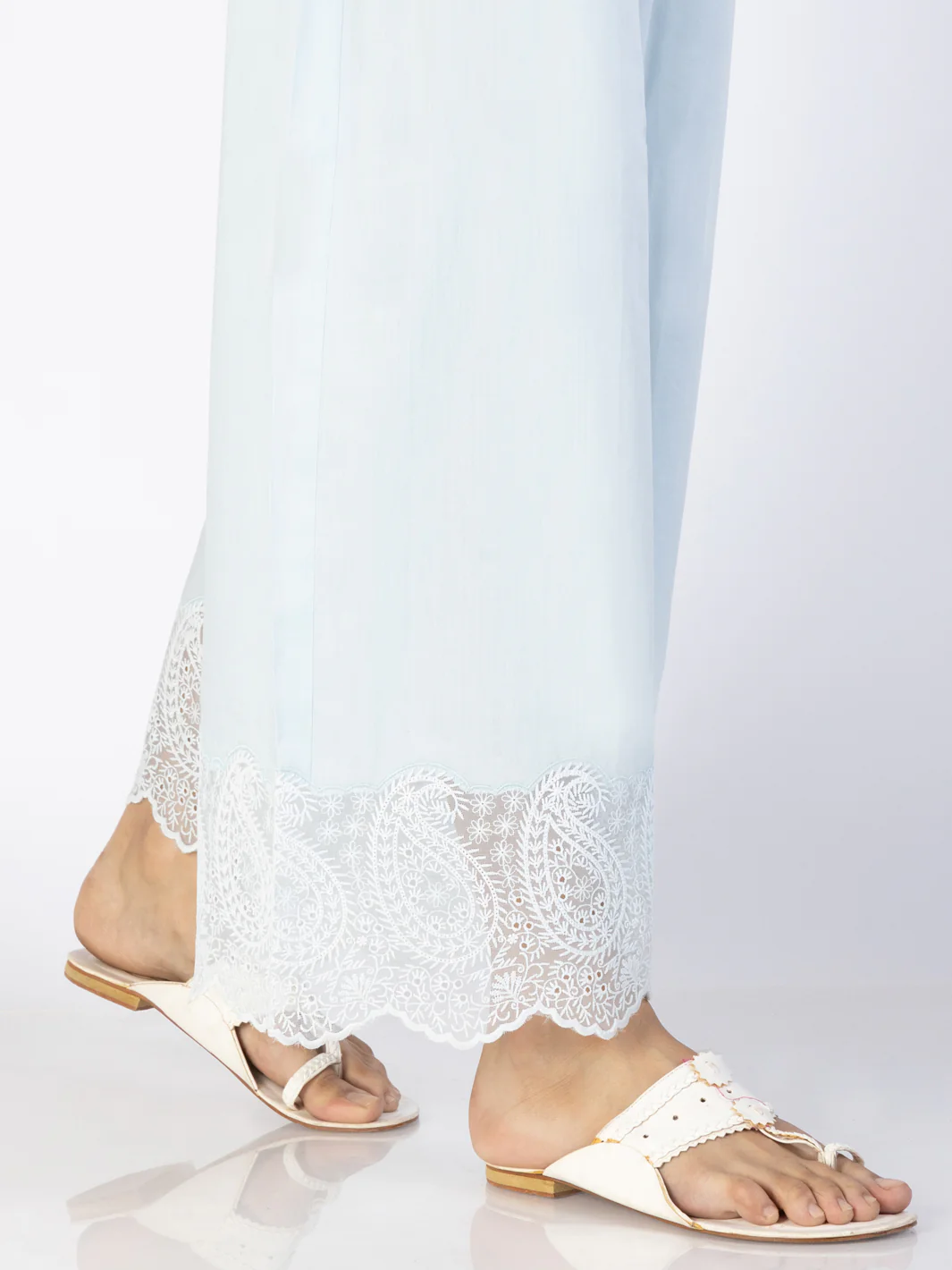 Sky Blue Cambric Trousers - AL-T-697 - Image 2