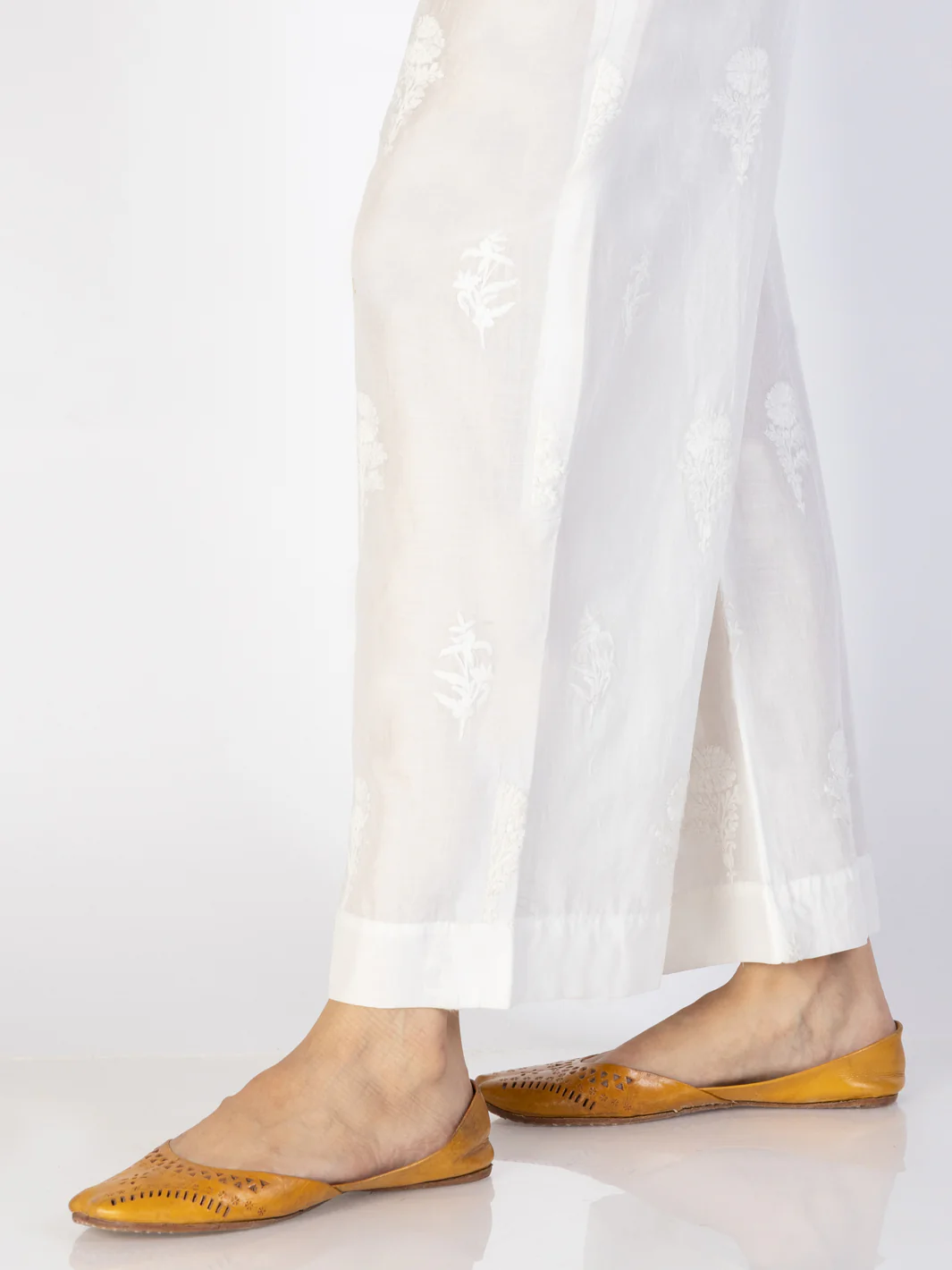 White Cambric Trousers - AL-T-699 - Image 2