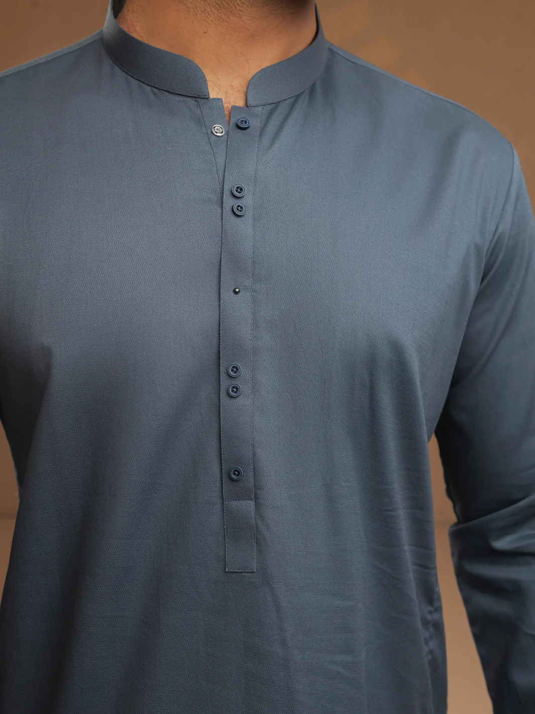 Silver Cotton Unstitched Fabric - AL-UN-MRJ-6149 - Image 3