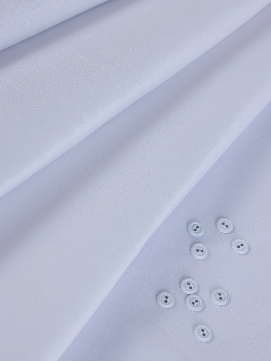 White Blended Men Unstitched Fabric - AL-UN-NZM-6150