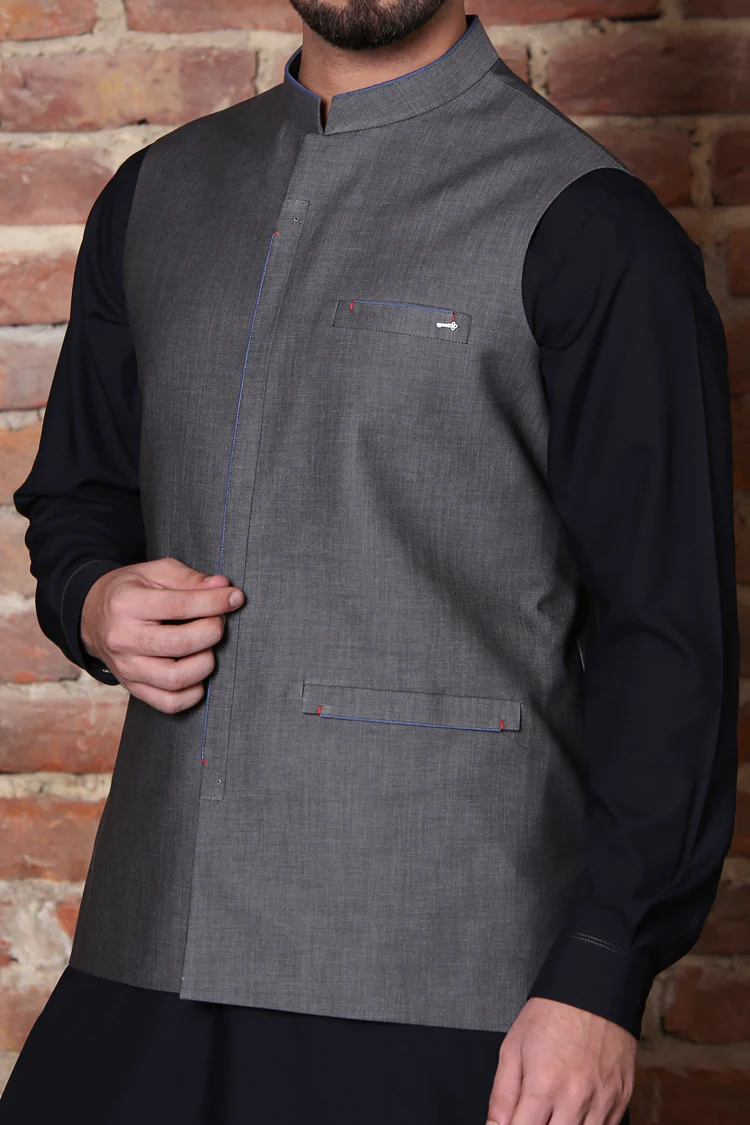 Grey Waistcoat - AL-WC-211 - Image 2