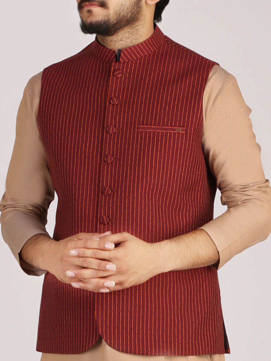 Red Suiting Waistcoat - AL-WC-330 - Image 2