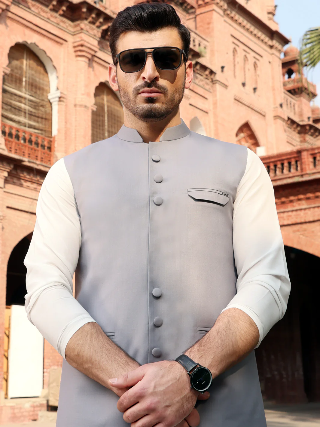 Grey Suiting Waistcoat - AL-WC-357 - Image 2