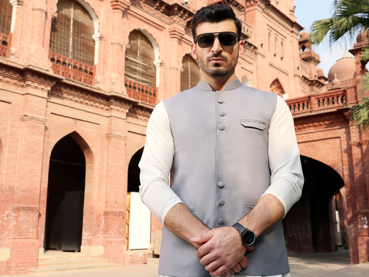 Grey Suiting Waistcoat - AL-WC-357 - Image 3