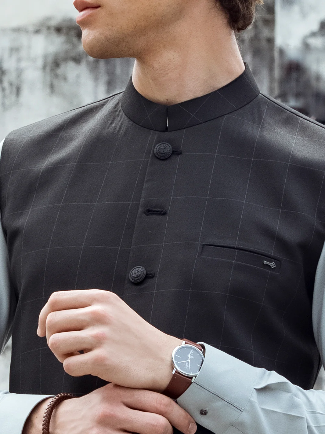 Black Waistcoat - AL-WC-366 - Image 4