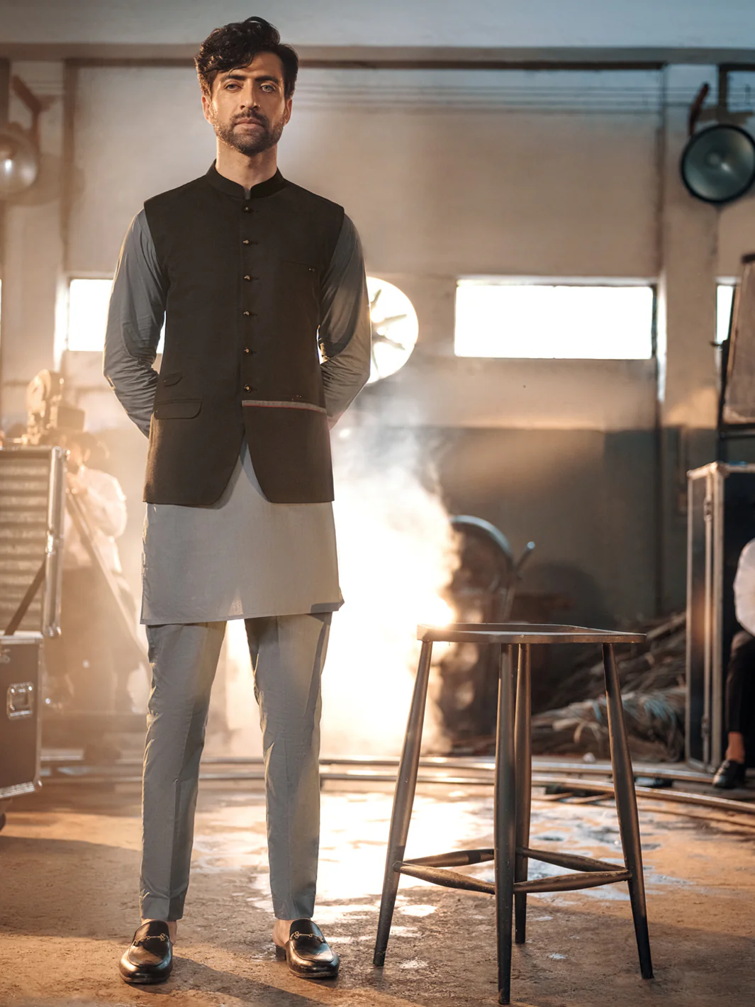 Black Suiting Waistcoat - AL-WC-381 - Image 3