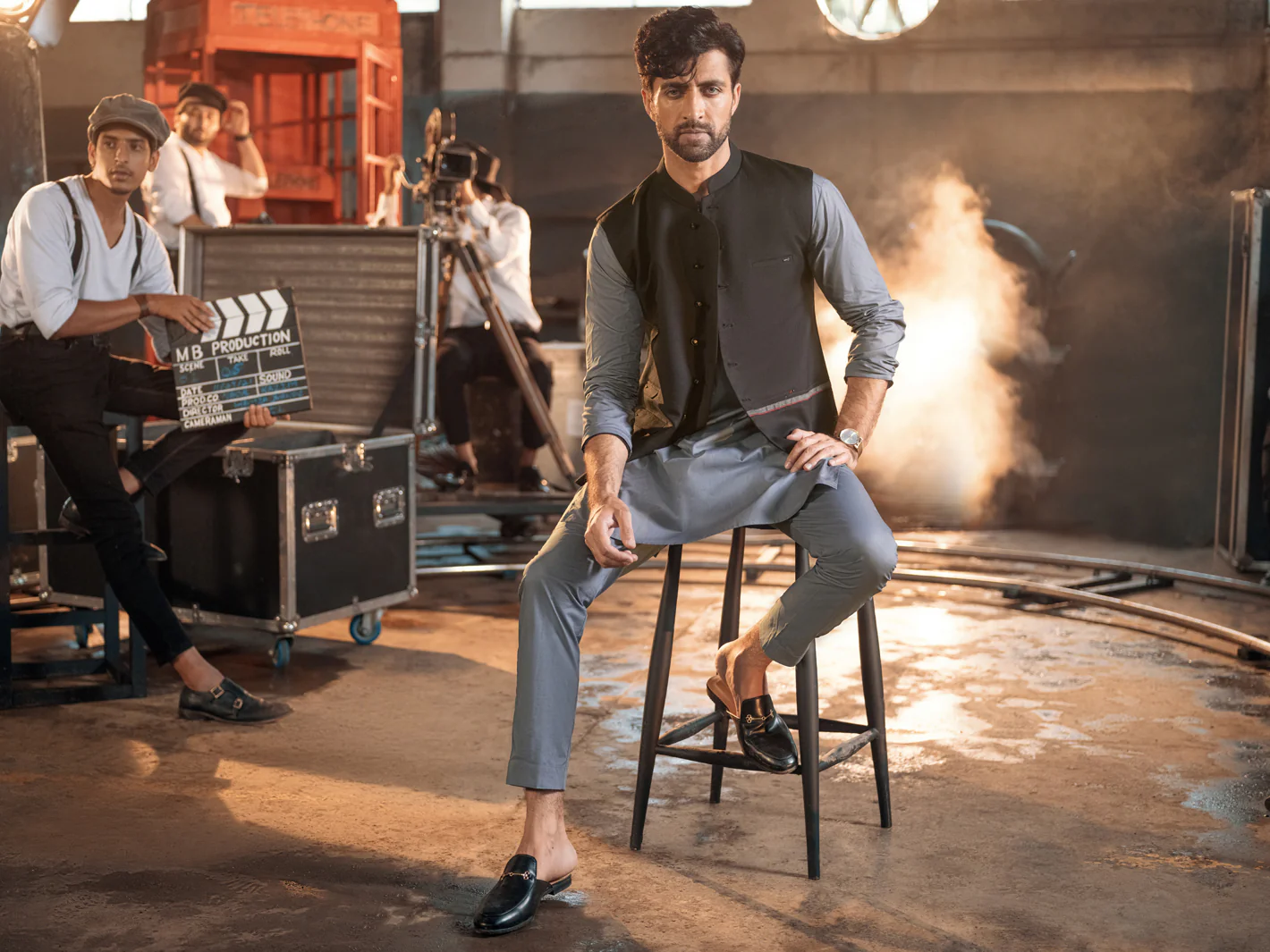 Black Suiting Waistcoat - AL-WC-381 - Image 4