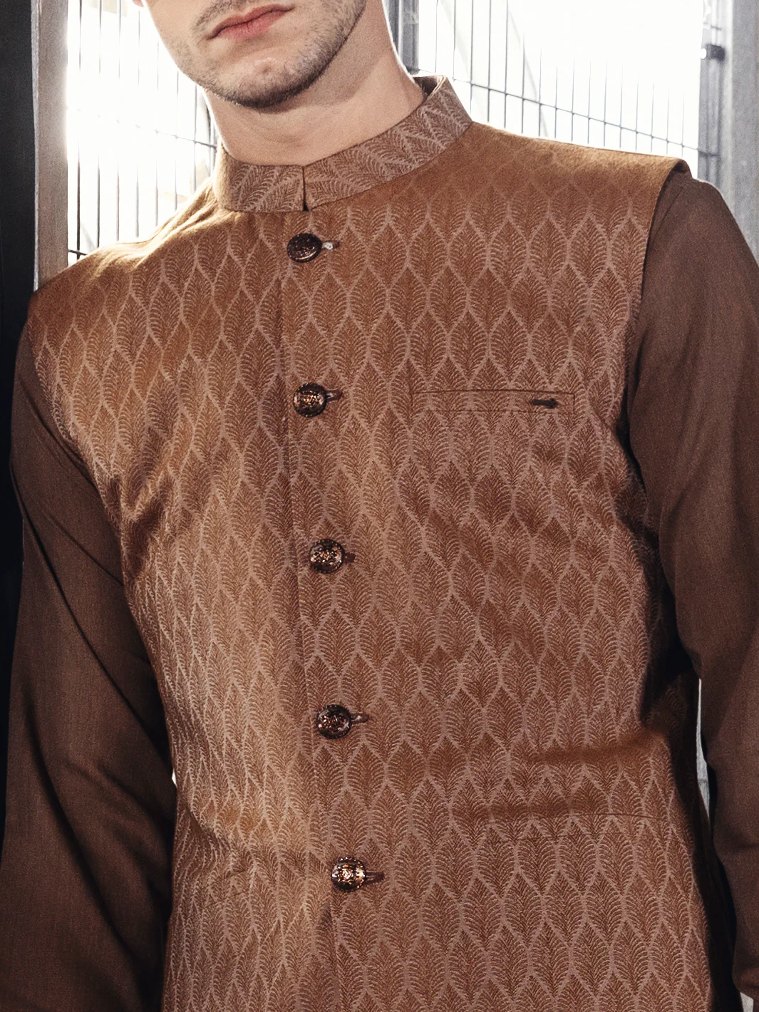Brown Waistcoat - AL-WC-390 - Image 2