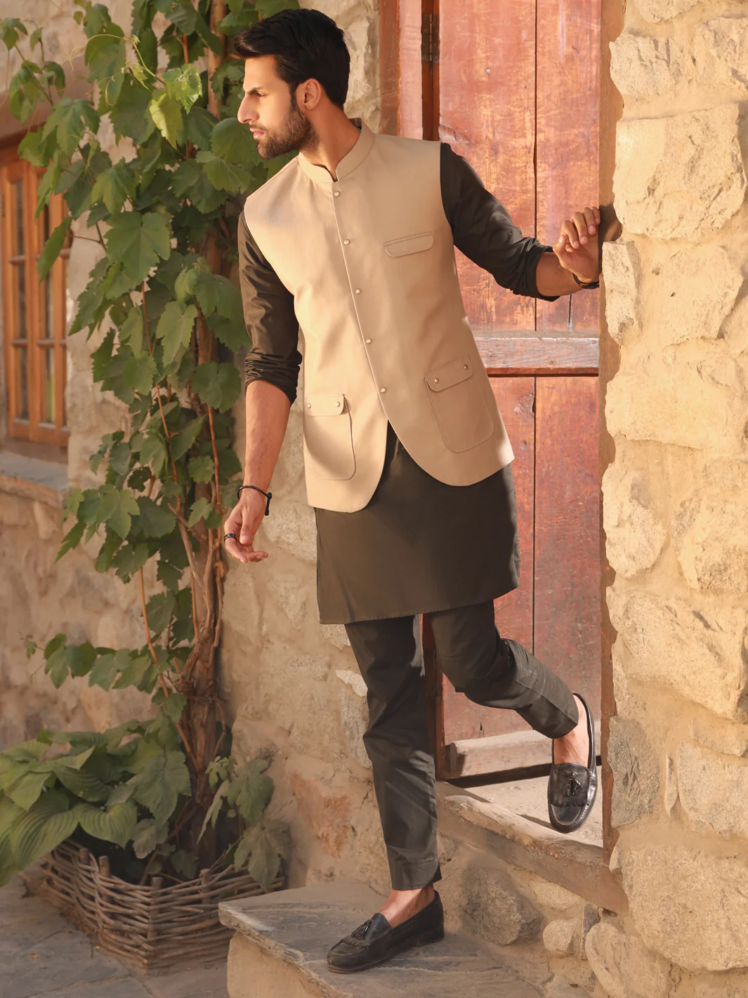 Fawn Waistcoat - AL-WC-394 - Image 4