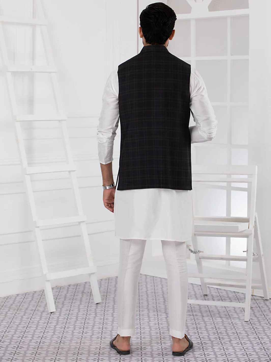 Black Blended Waistcoat - AL-WC-408 - Image 2