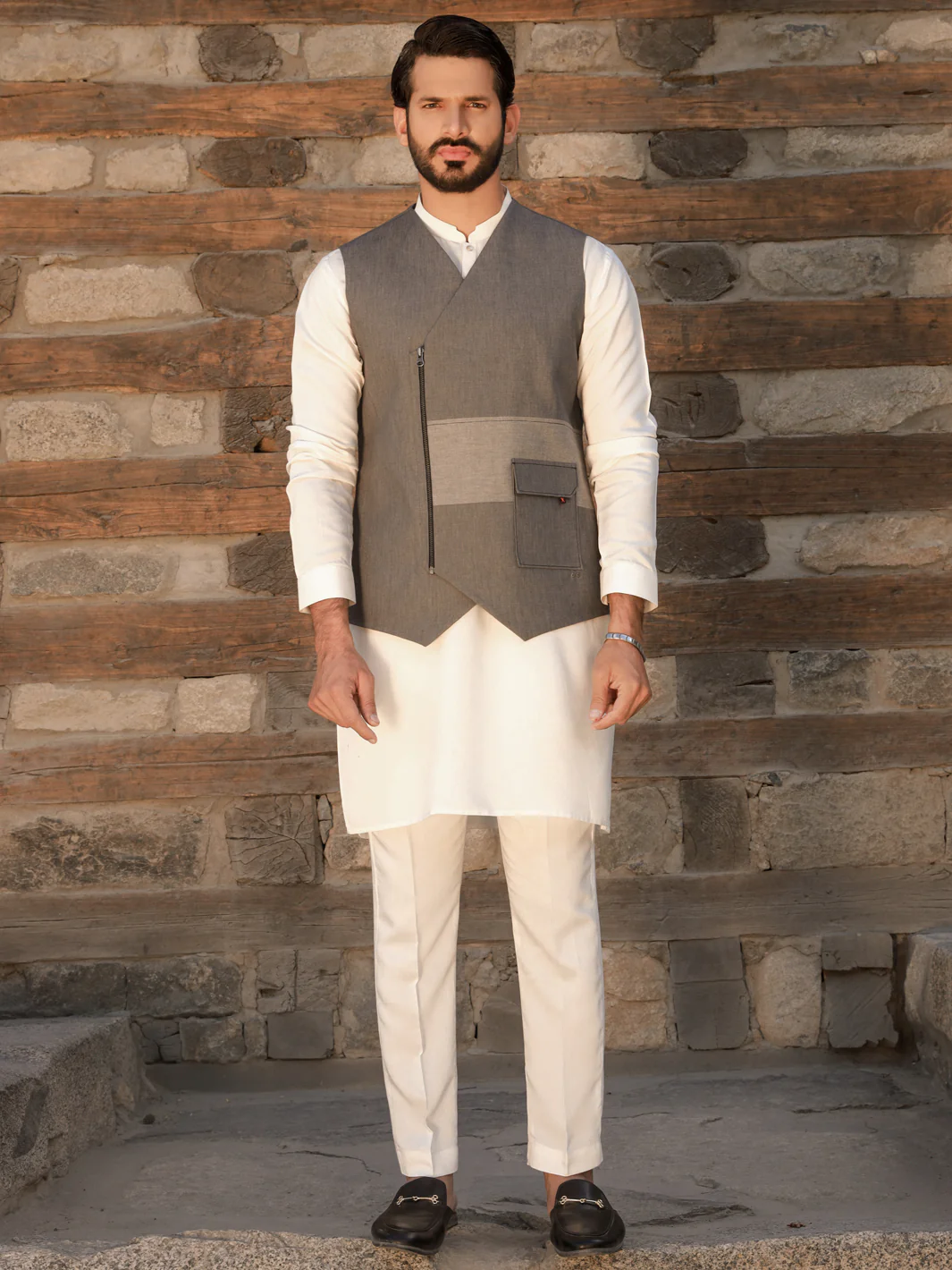 Grey Waistcoat - AL-WC-426 - Image 3
