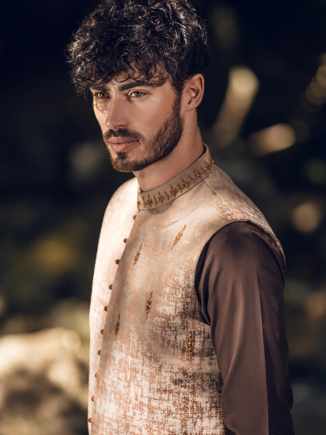 Brown Blended Waistcoat - AL-WC-467 - Image 4