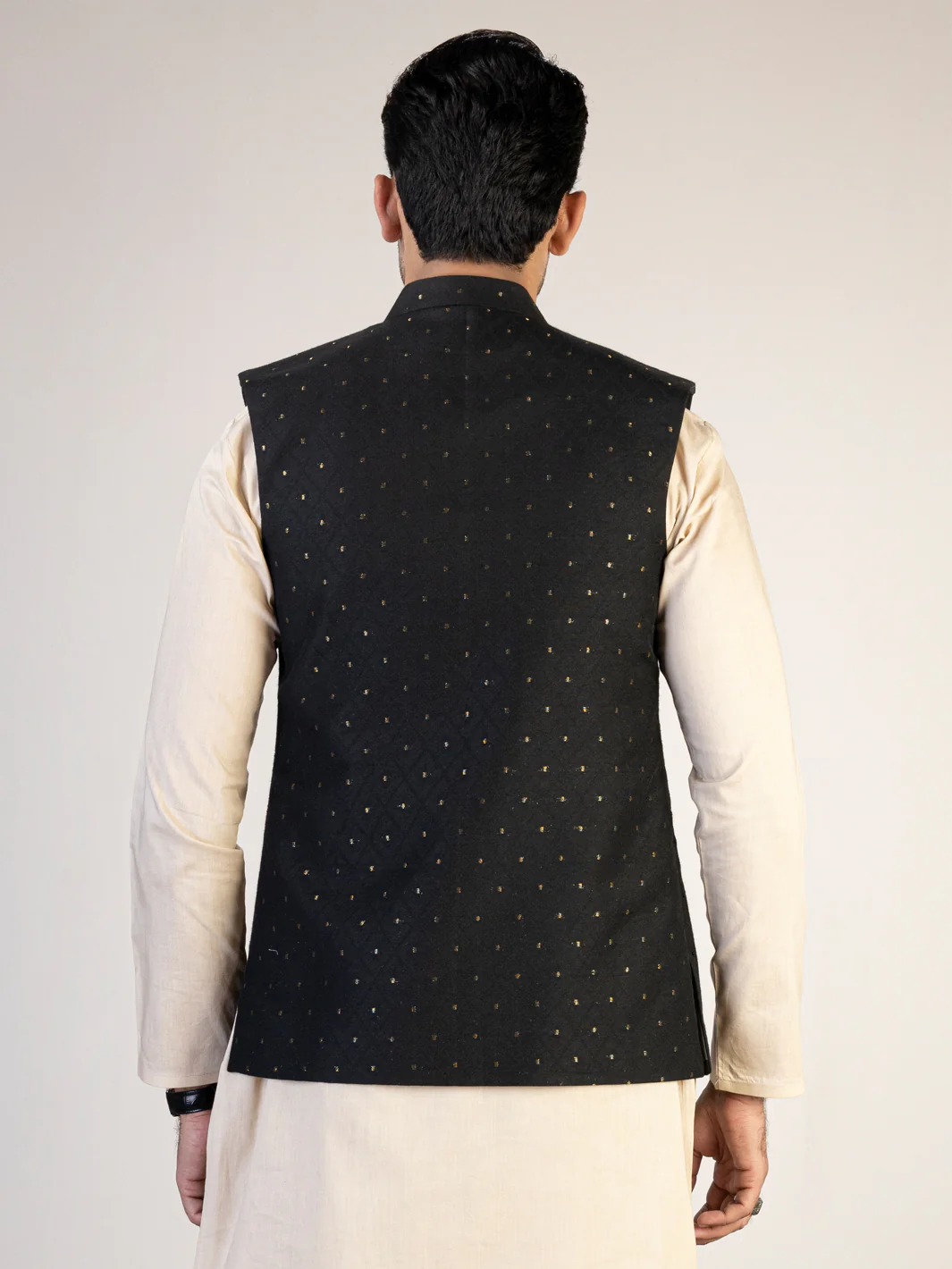 Black Blended Waistcoat - AL-WC-483 - Image 3