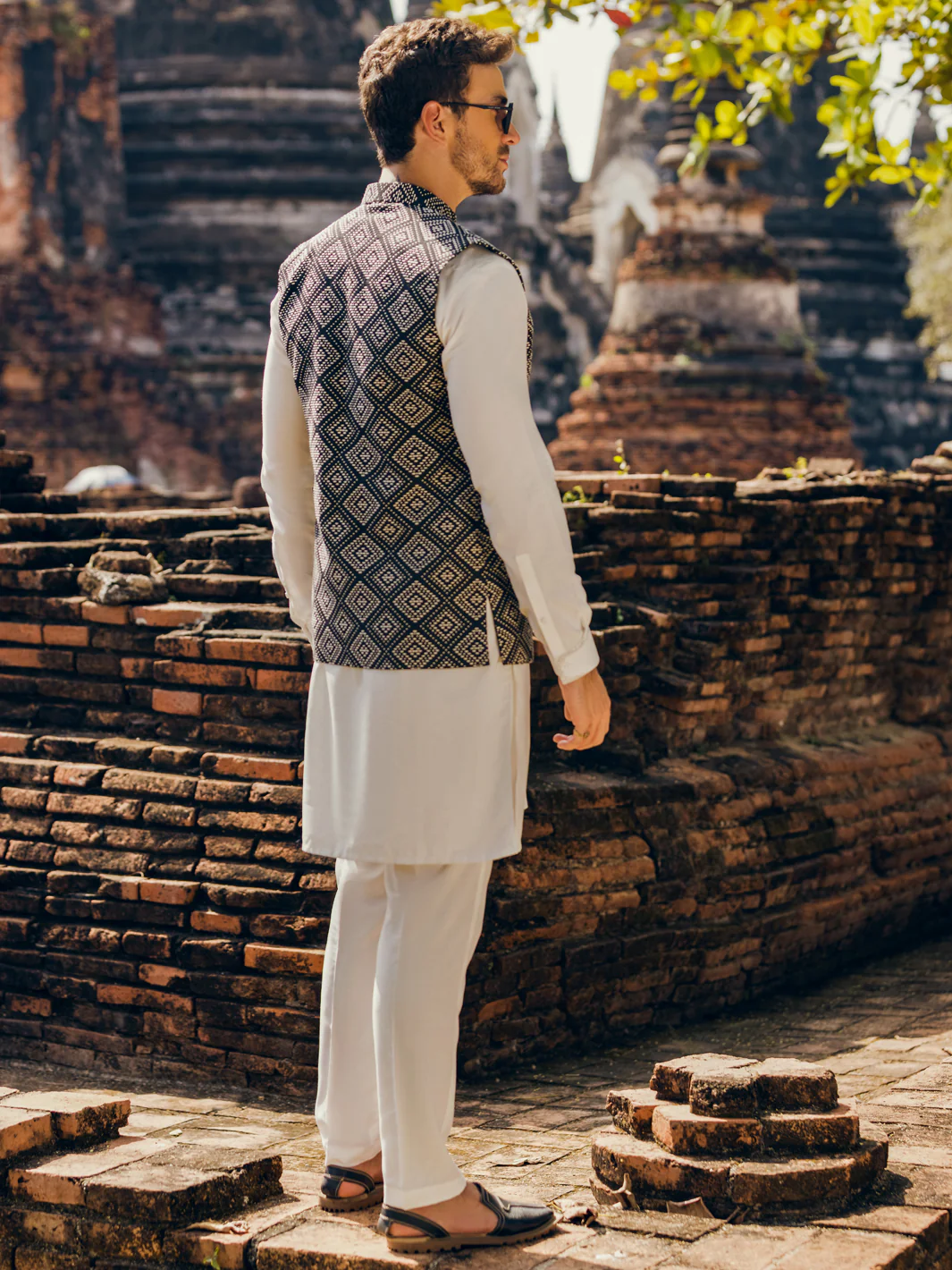 Black Blended Waistcoat - AL-WC-490 - Image 3