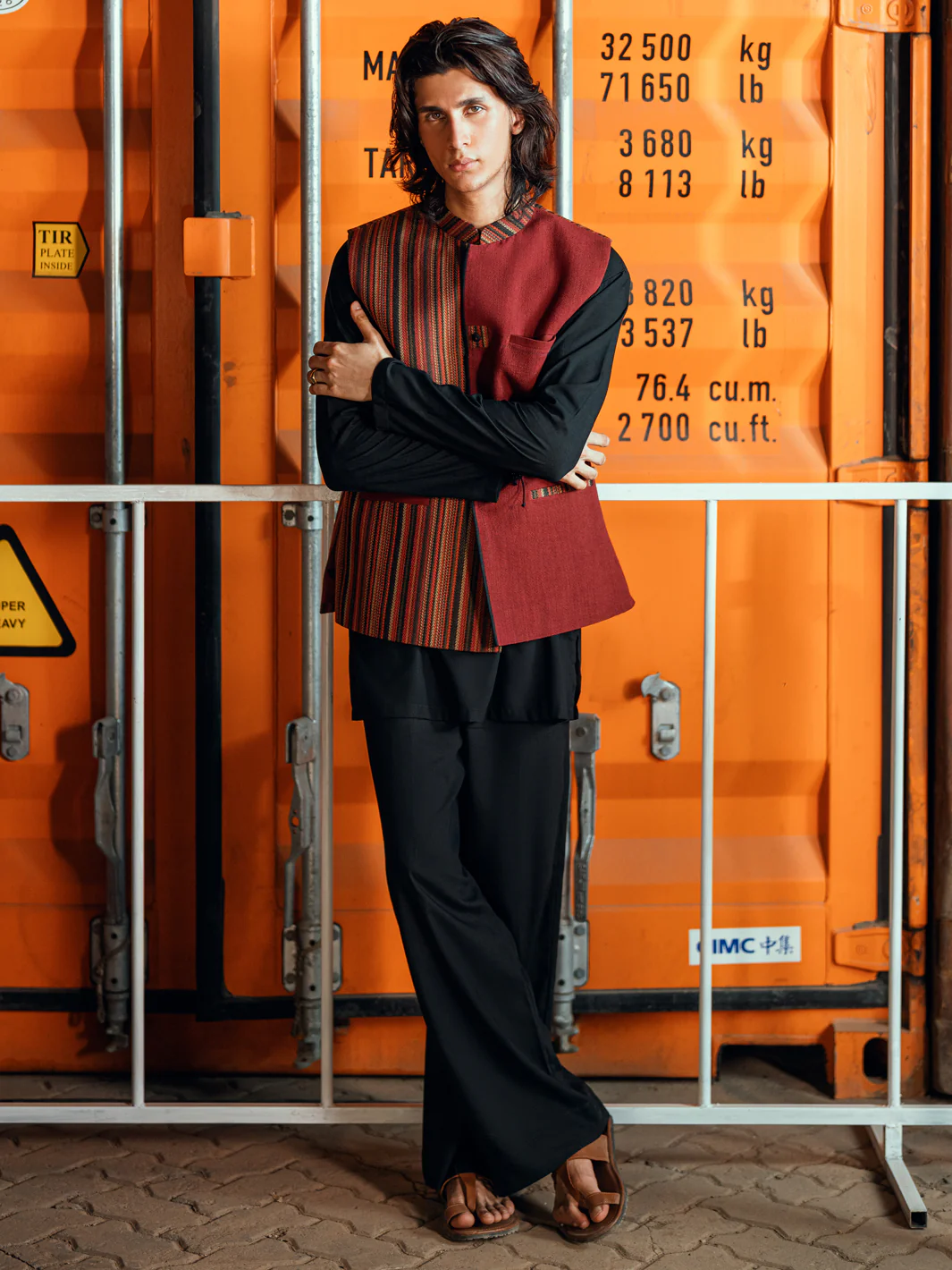 Maroon Formal Waistcoat - AL-WC-495 - Image 7