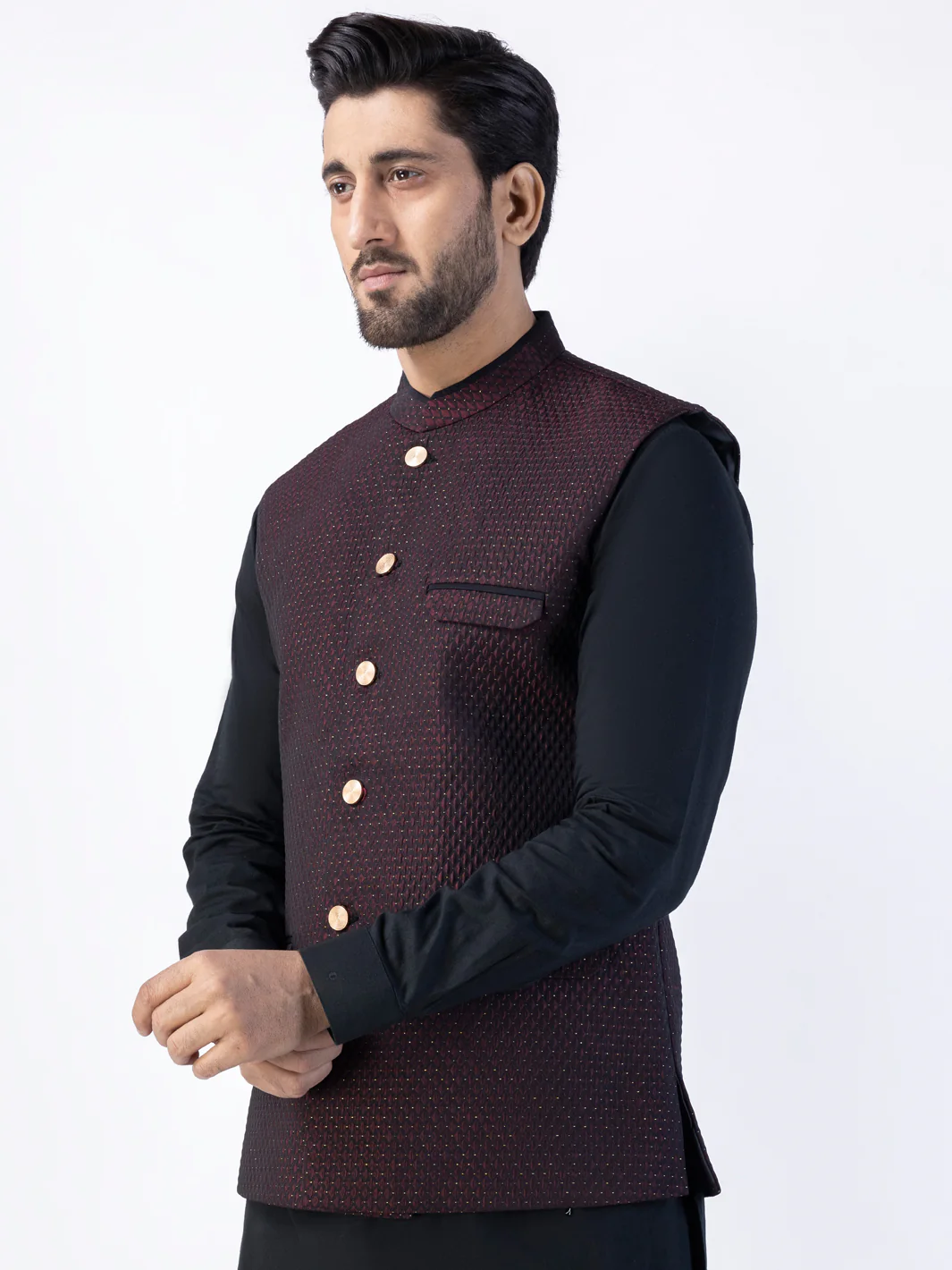 Mr-Dk Blended Waistcoat - AL-WC-507 - Image 3
