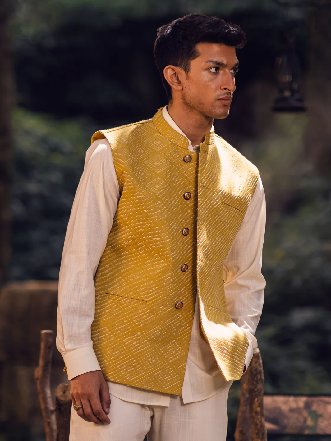 Mustard Blended Waistcoat - AL-WC-521