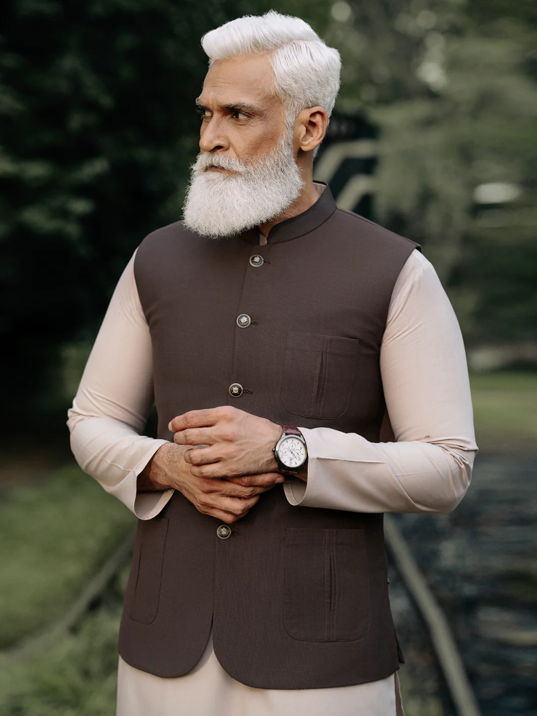 Brown Blended Waistcoat - AL-WC-565 - Image 2