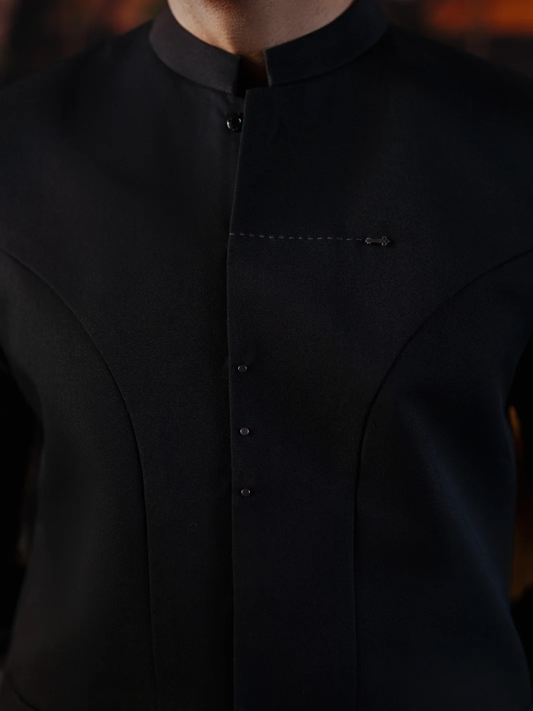 Black Blended Waistcoat - AL-WC-586 - Image 3