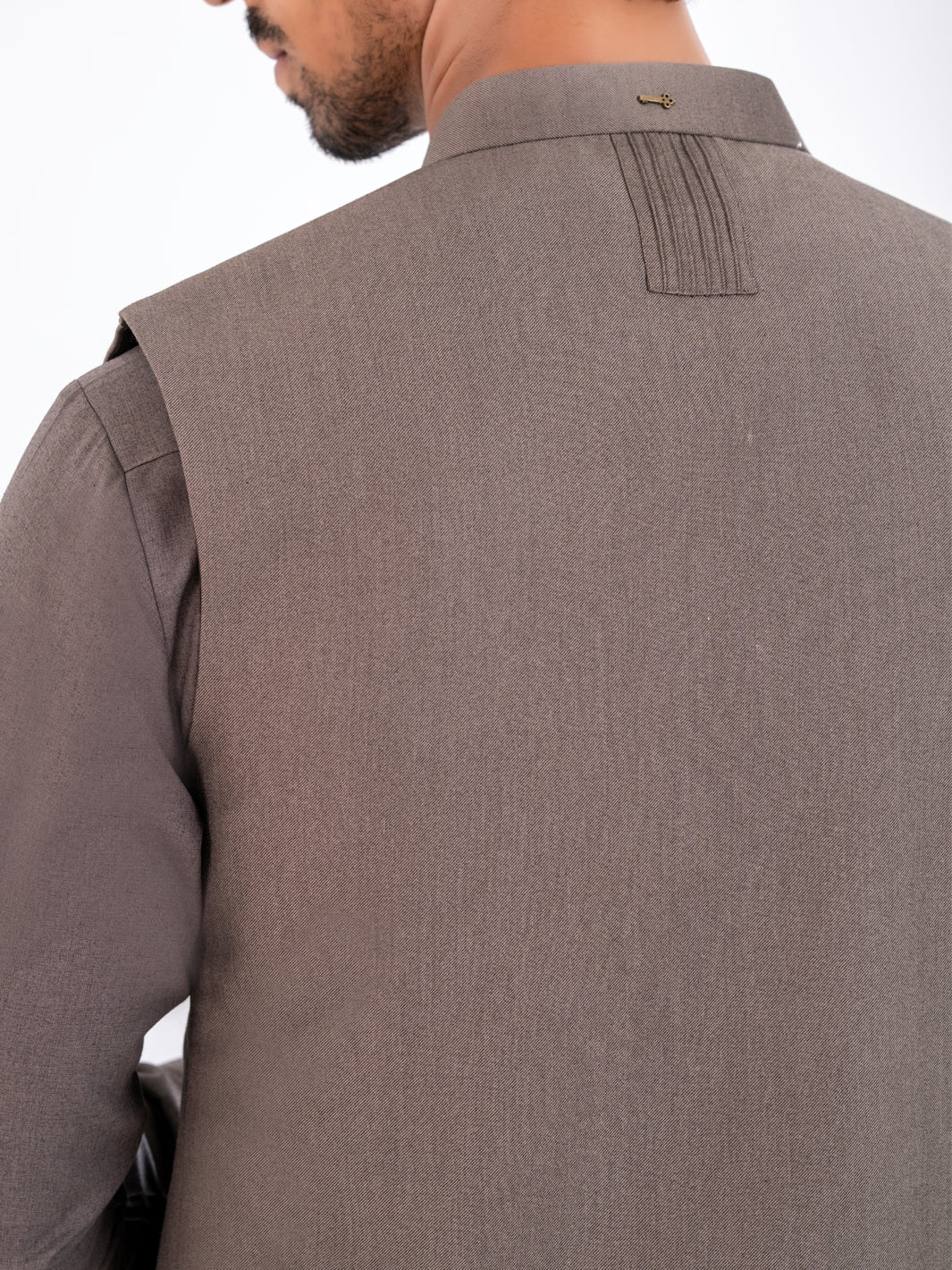 Sand Blended Waistcoat - AL-WC-591 - Image 3