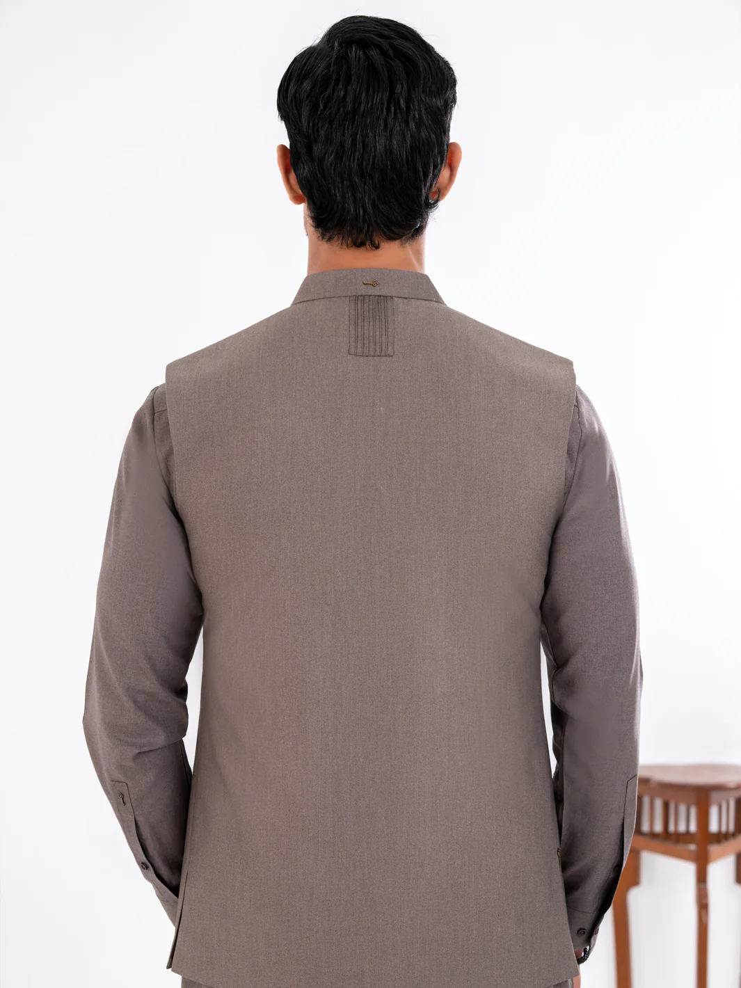 Sand Blended Waistcoat - AL-WC-591 - Image 4