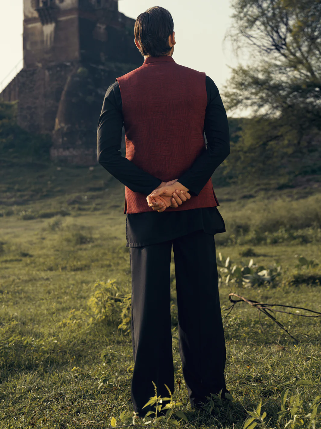 Red Waistcoat - AL-WC-596B - Image 3
