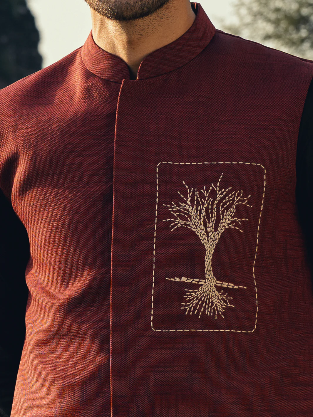 Red Waistcoat - AL-WC-596B - Image 4