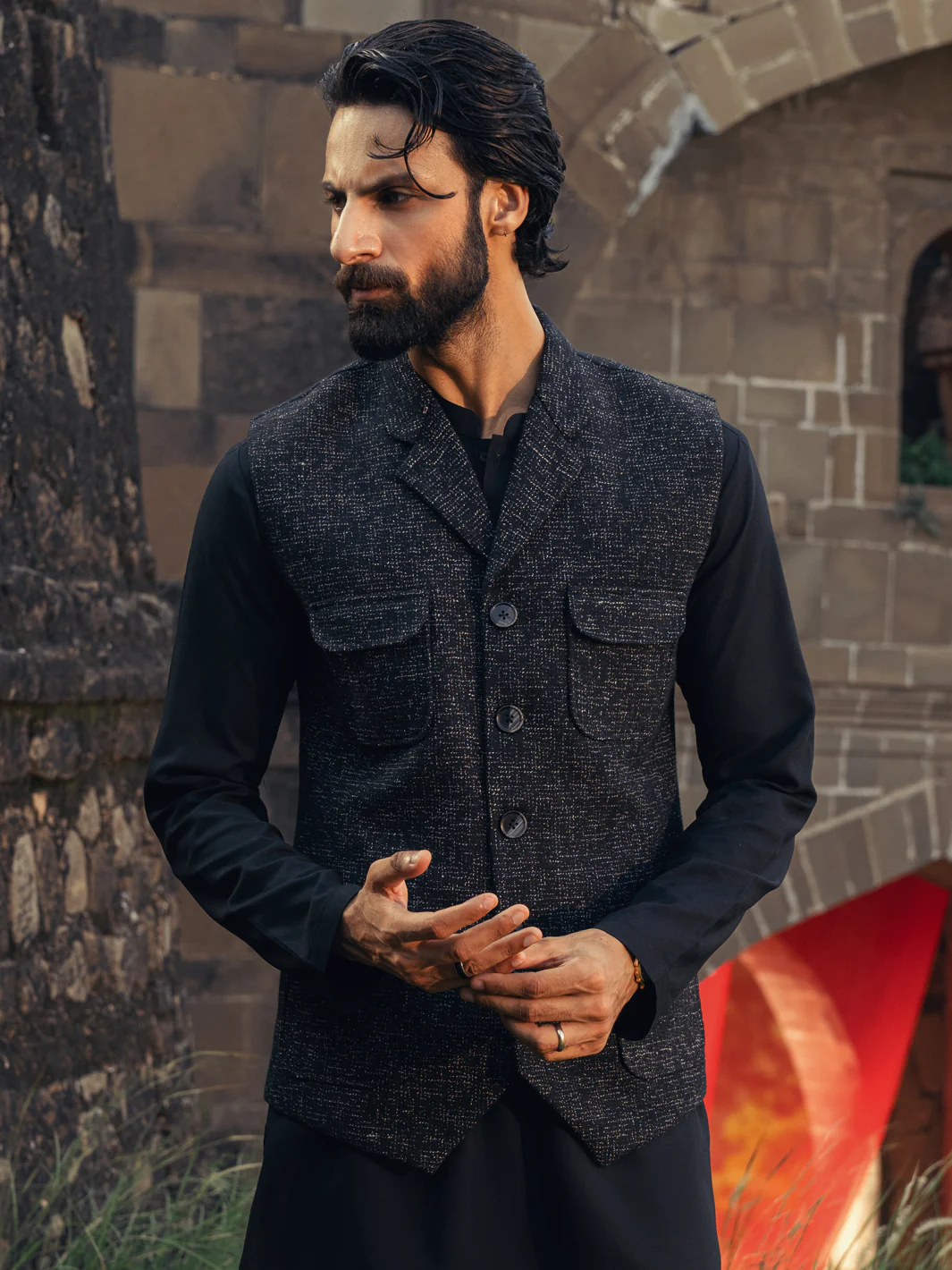 Black Waistcoat - AL-WC-599