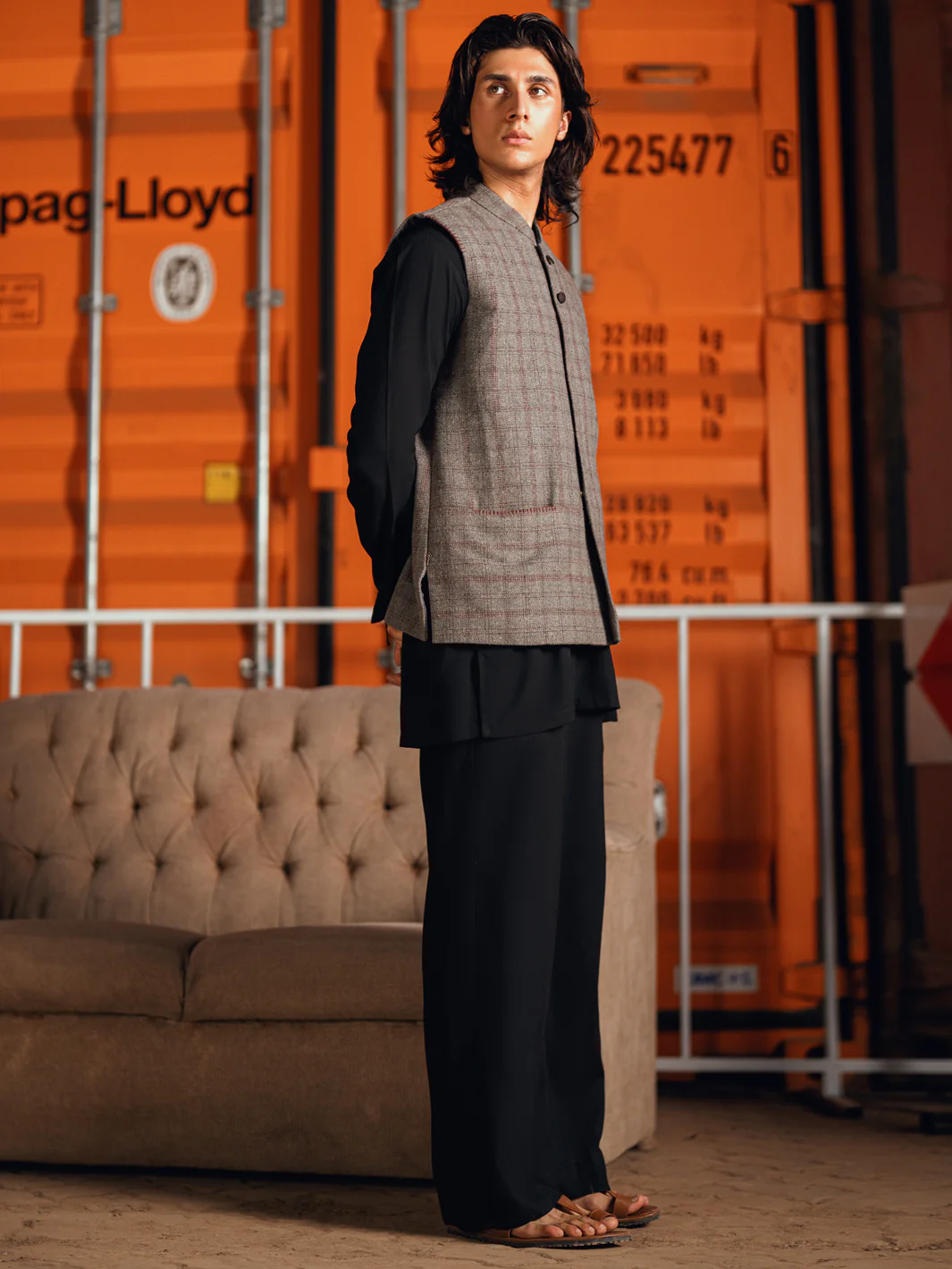 Grey Formal Waistcoat - AL-WC-600 - Image 4