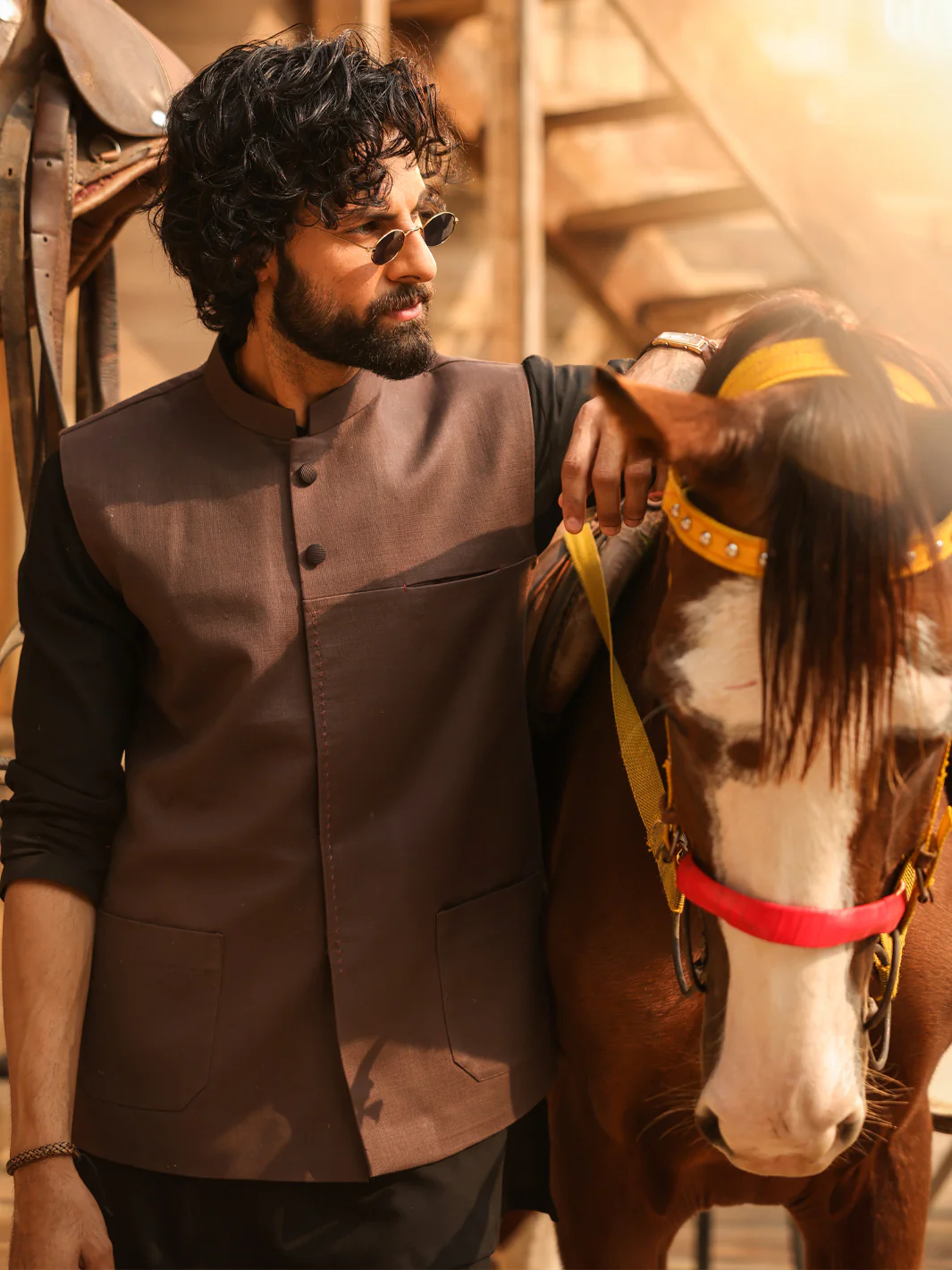 Brown Cotton Waistcoat - AL-WC-610 - Image 4