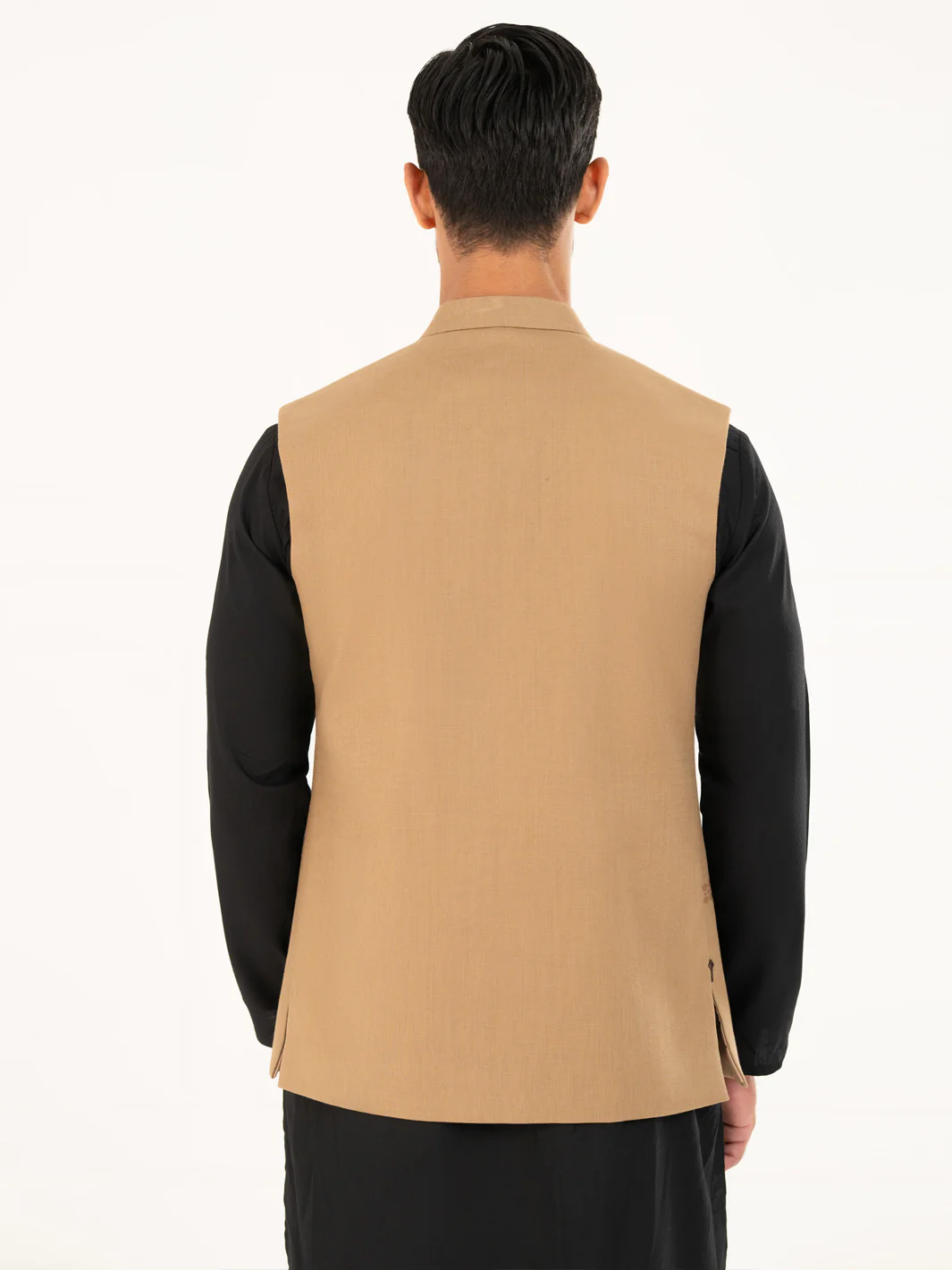 Beige Cotton Waistcoat - AL-WC-613 - Image 2