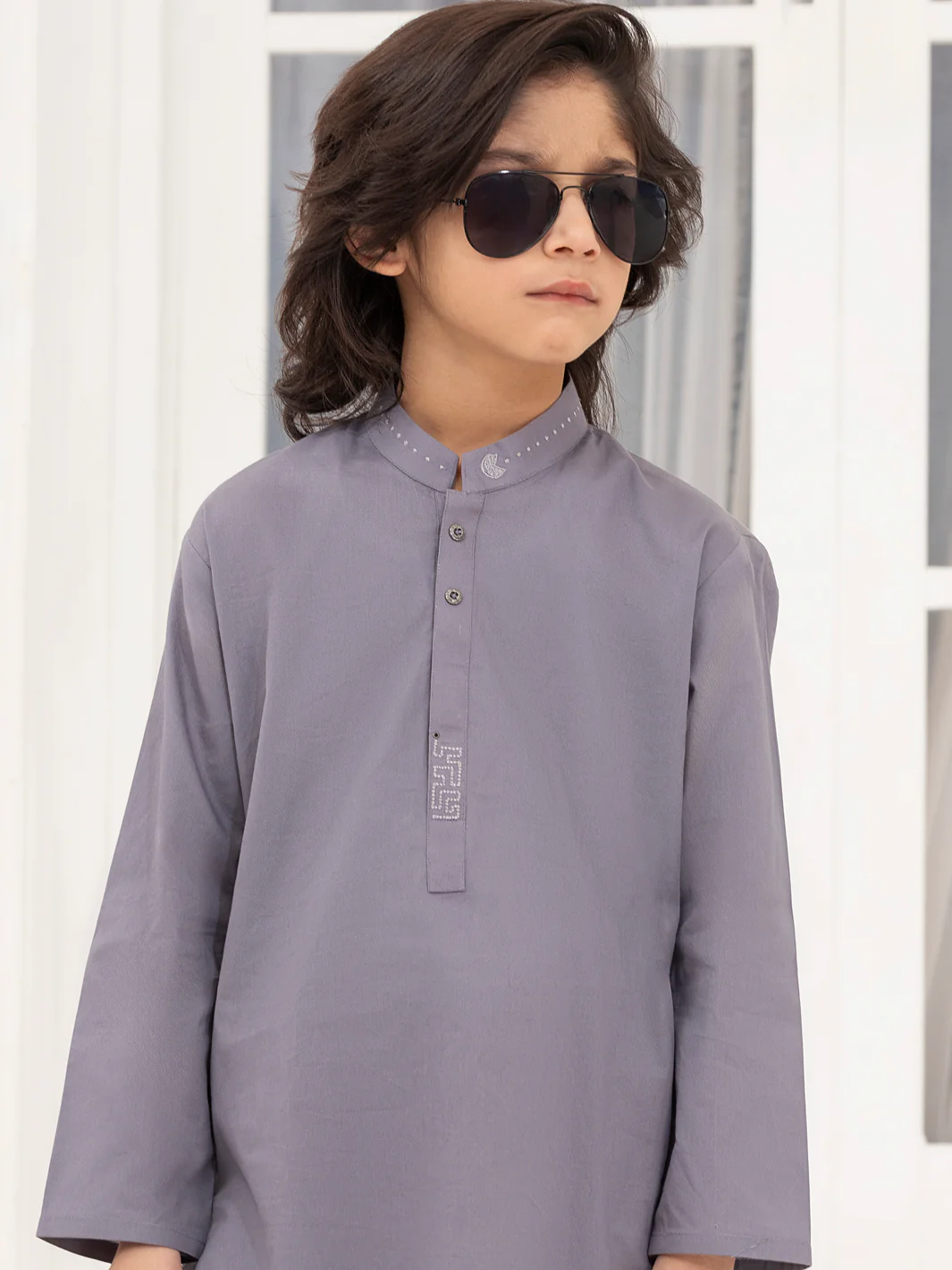 Purple Blended Kurta Trouser - ALBY-KT-009 - Image 3