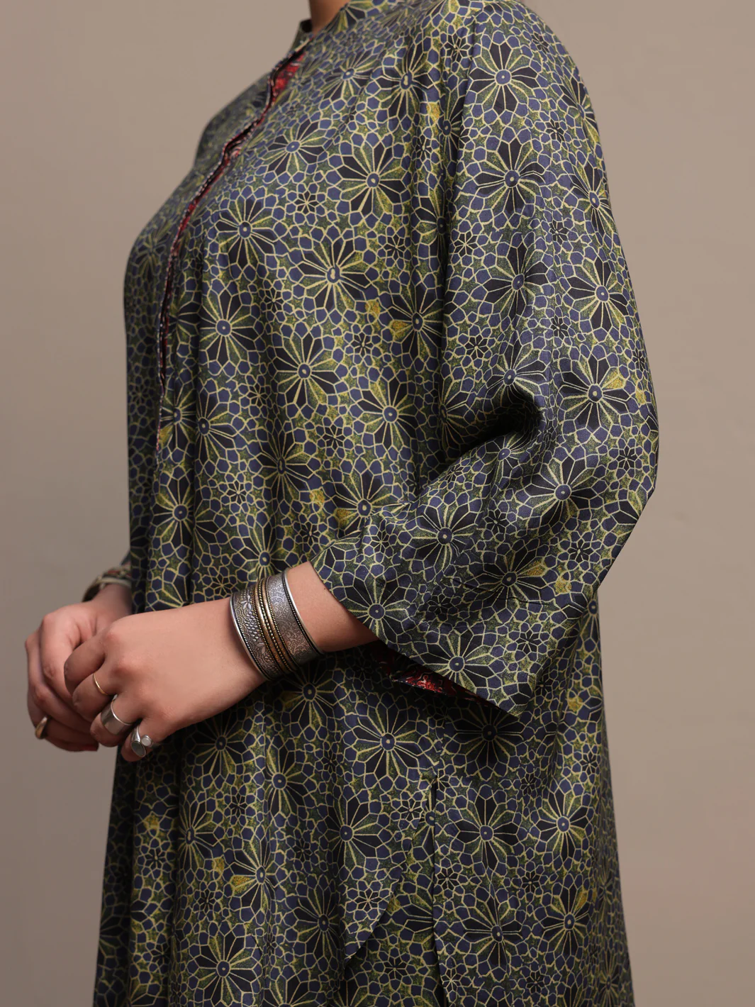 Blue Linen 2 Piece Stitched - ALCR-2PS-LKS-1061 - Image 3