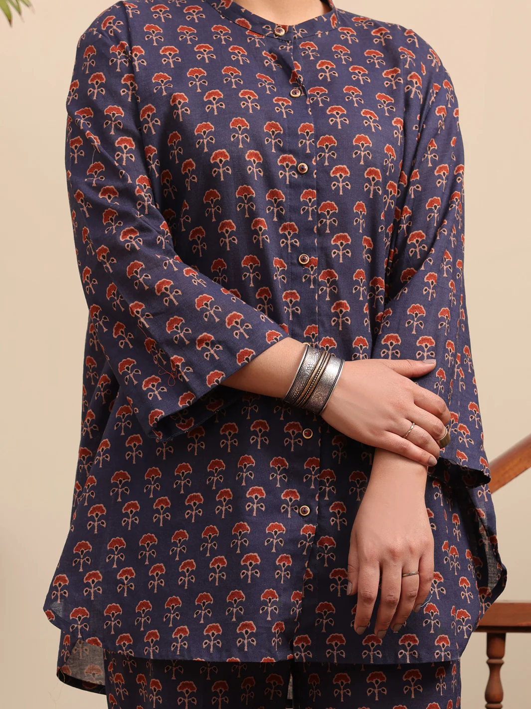Blue Cotton 2 Piece Stitched - ALCR-2PS-LKS-1063 - Image 4