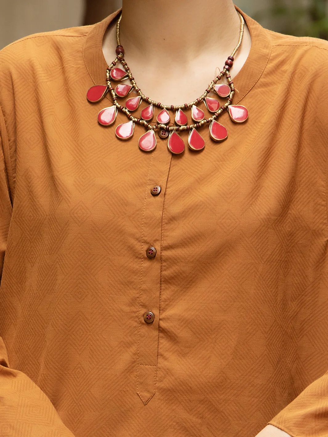 Brown Cotton 2 Piece Stitched - ALCR-2PS-LKS-1067 - Image 7