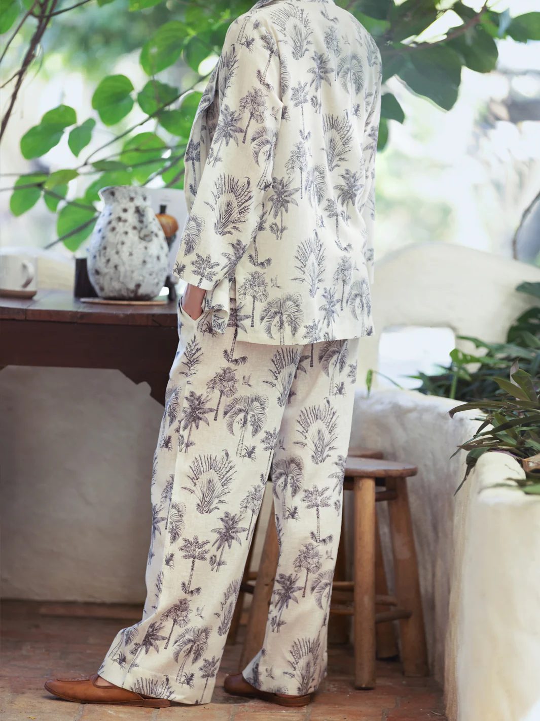 Off White Linen 2 Piece Stitched - ALCR-2PS-LKS-1088 - Image 2