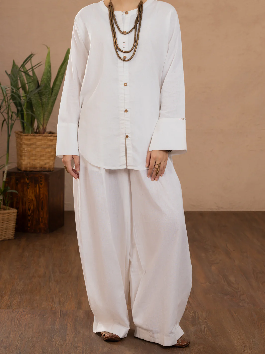 White Linen 2Pc Stitched - ALCR-2PS-LKS-1108 - Image 3