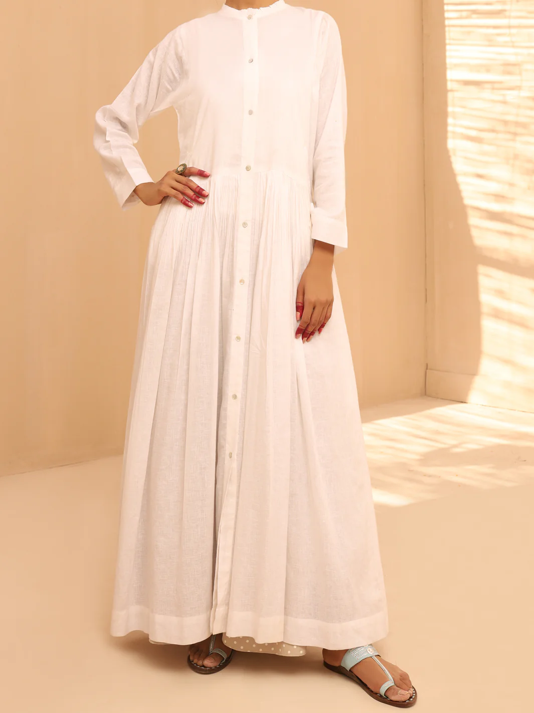 White Linen Tunic - ALCR-LK-1012