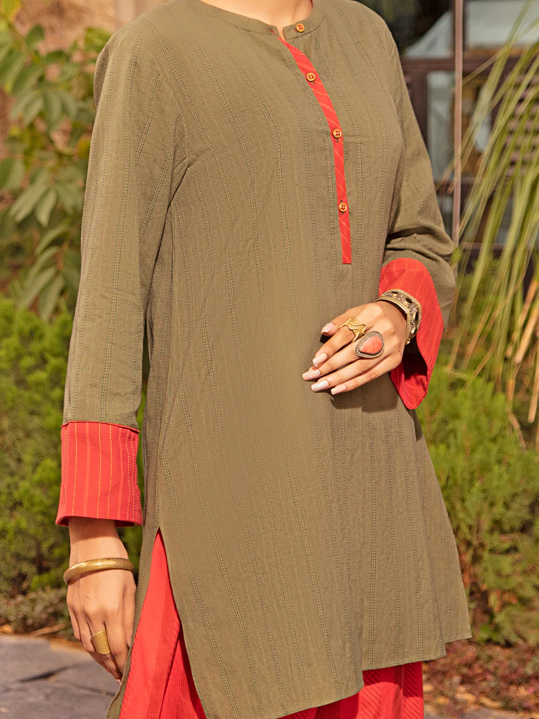 Mehndi Tunic - ALCR-LK-1037 - Image 2