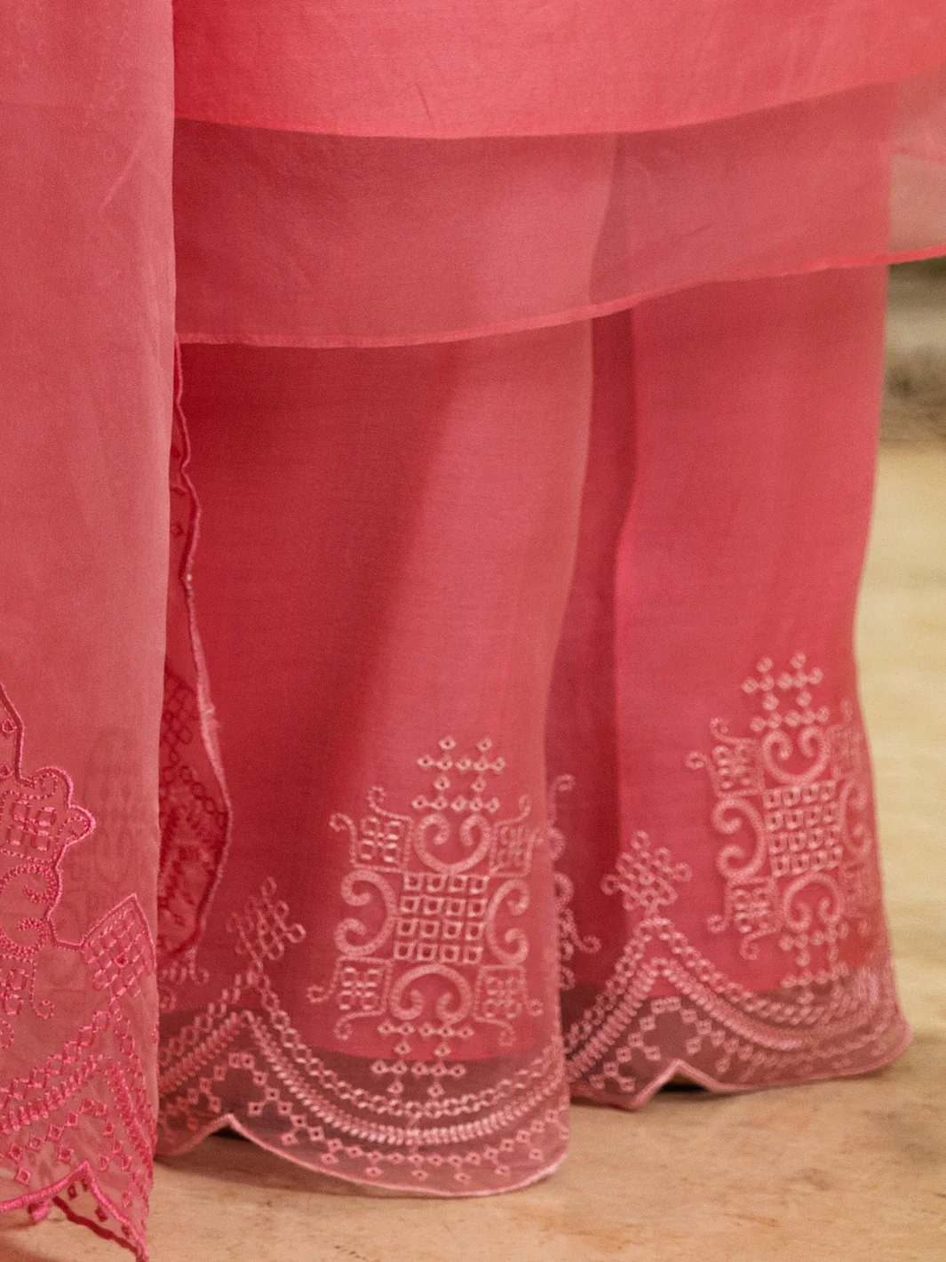 Pink Organza Women Trouser - ALCR-T-1024 - Image 2
