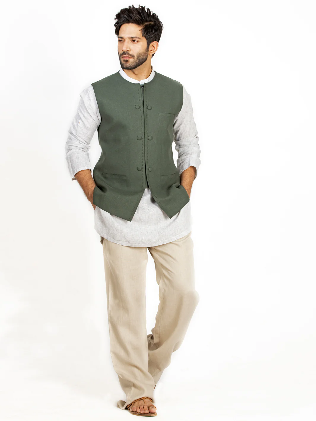 Green Waistcoat - ALCR-WC-005