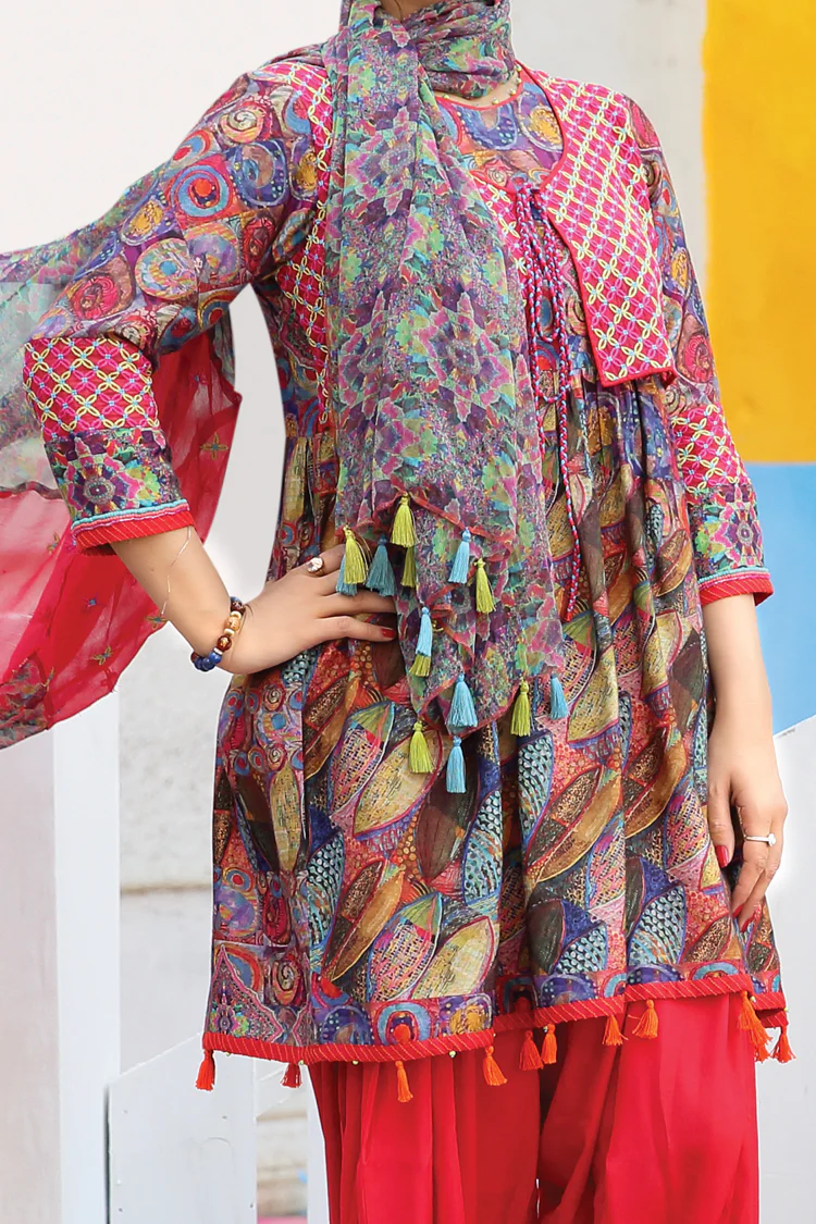 Pink 3 Piece Stitched - ALDP-061 - Image 2