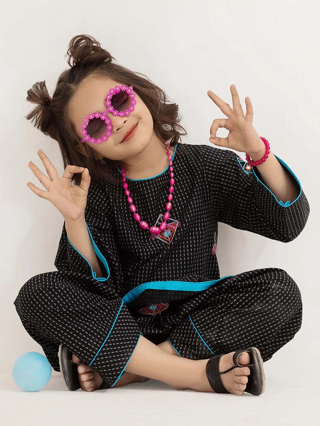 Black Cambric 2 Piece Stitched - ALGR-2PS-LKS-1009 - Image 2