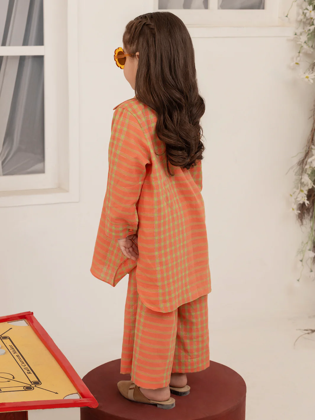 Peach 2 Piece Stitched - ALGR-2PS-LKS-1012 - Image 2