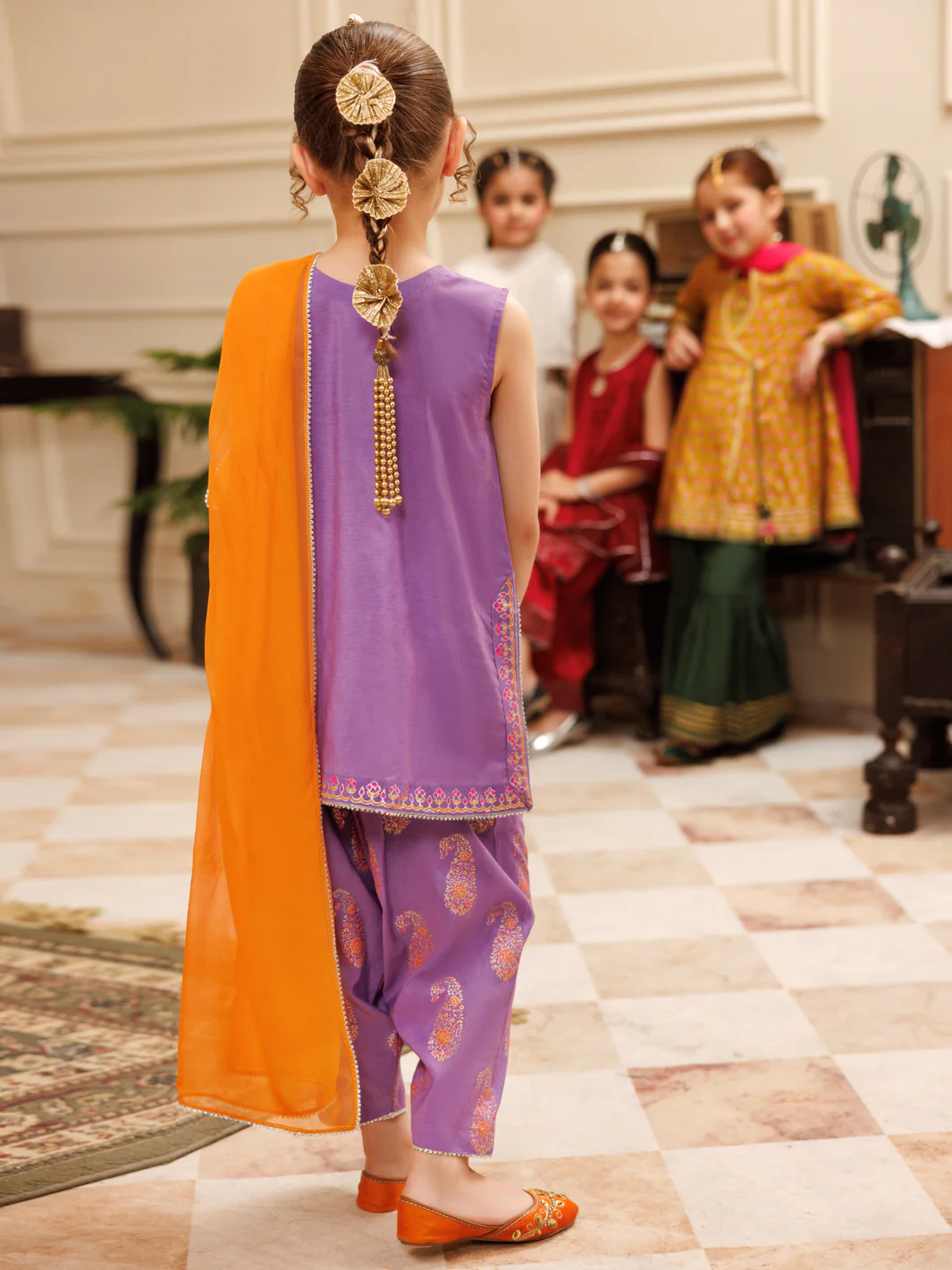Light Purple Cambric 3 Piece Stitched - ALGR-2PS-LS-026 - Image 3