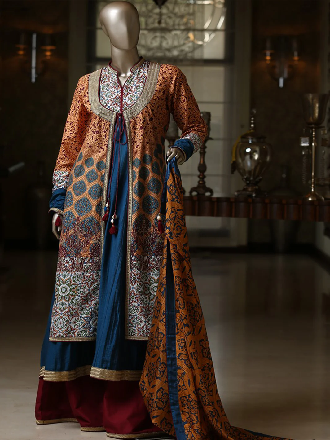 Mustard 3 Piece Unstitched - ALP-251