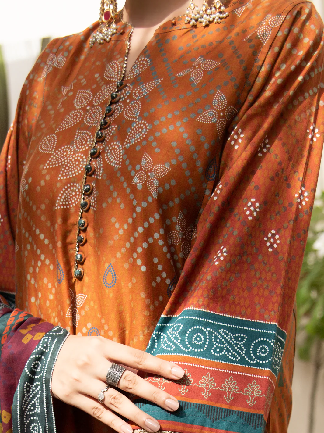 Orange Cambric 2 Piece Unstitched - ALP-2PS-1210 - Image 4
