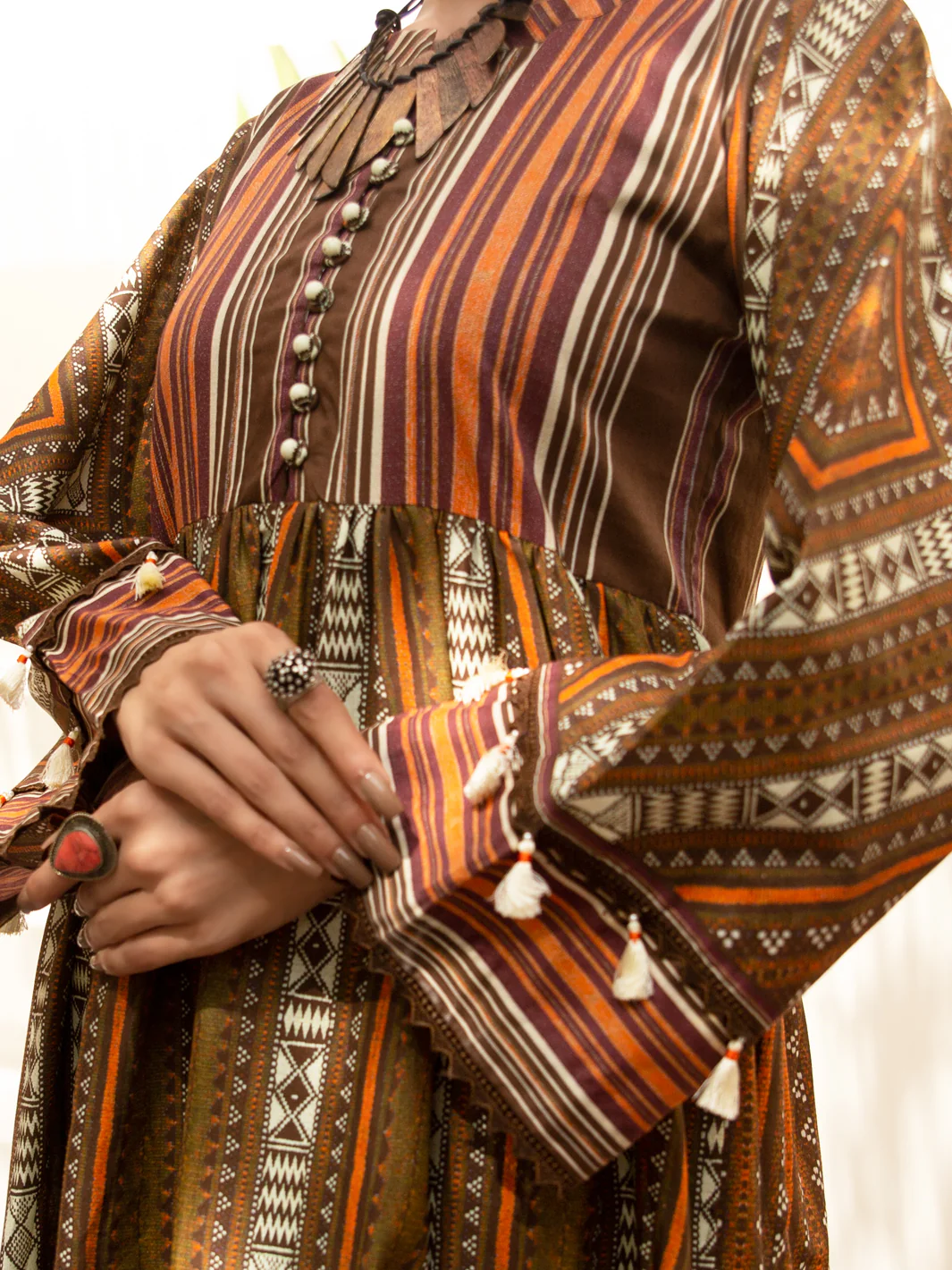 Brown Cambric 2 Piece Unstitched - ALP-2PS-1217 - Image 3